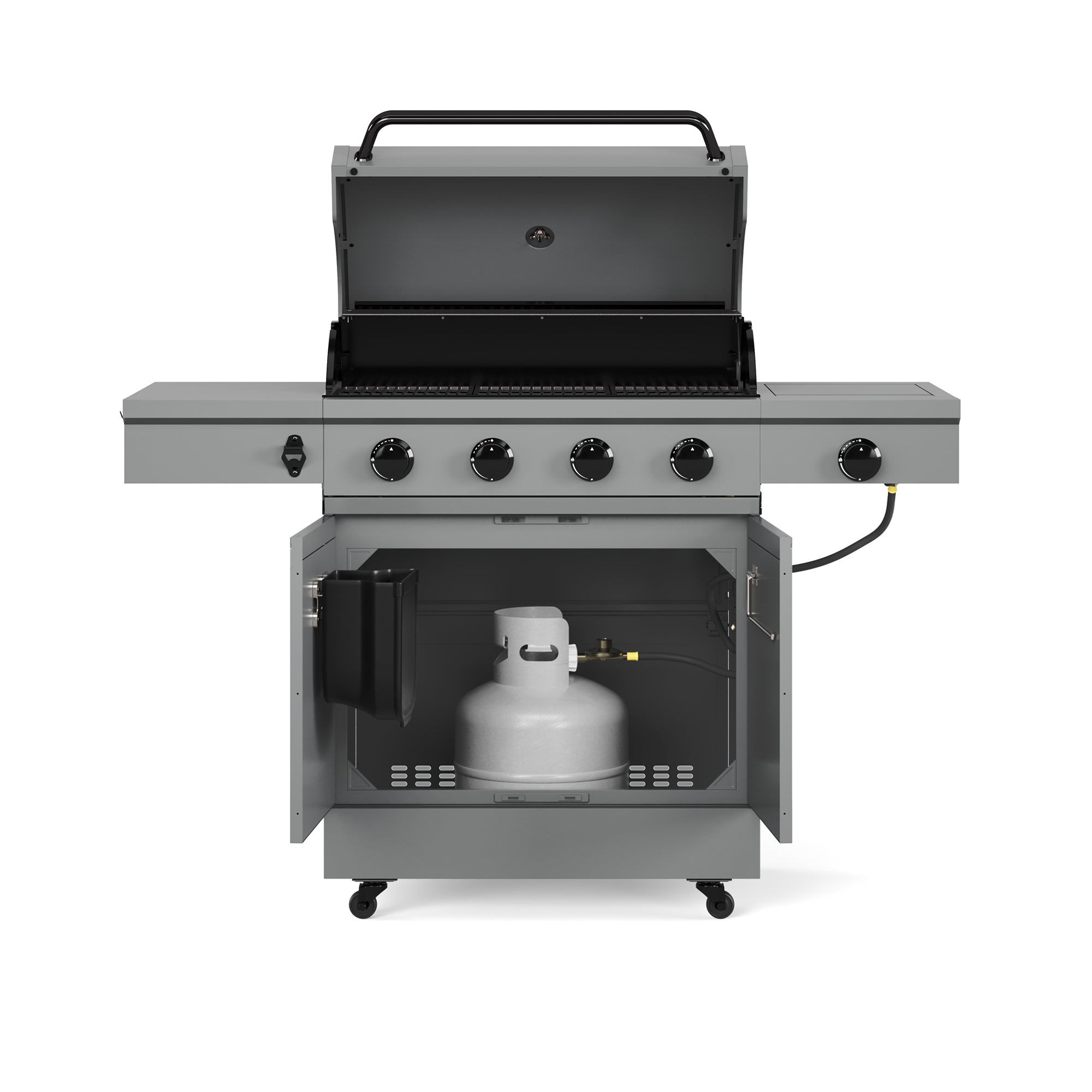 Tytus Grill 4-Burner Gas Grill FrontAllOpen