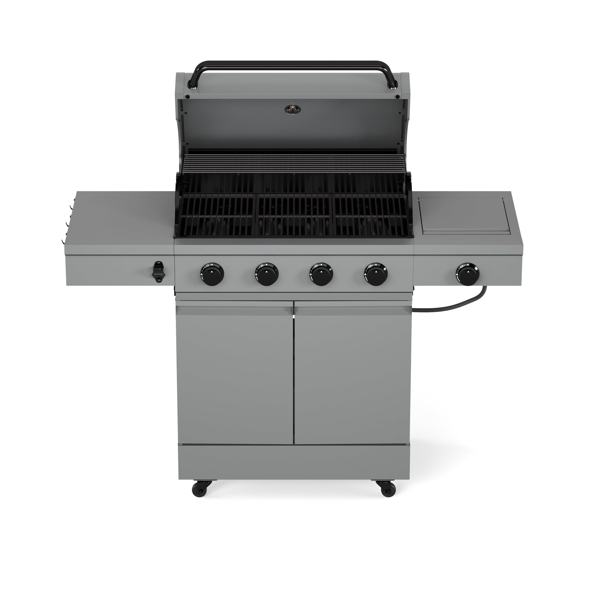 Tytus Grill 4-Burner Gas Grill StraightOnOpen