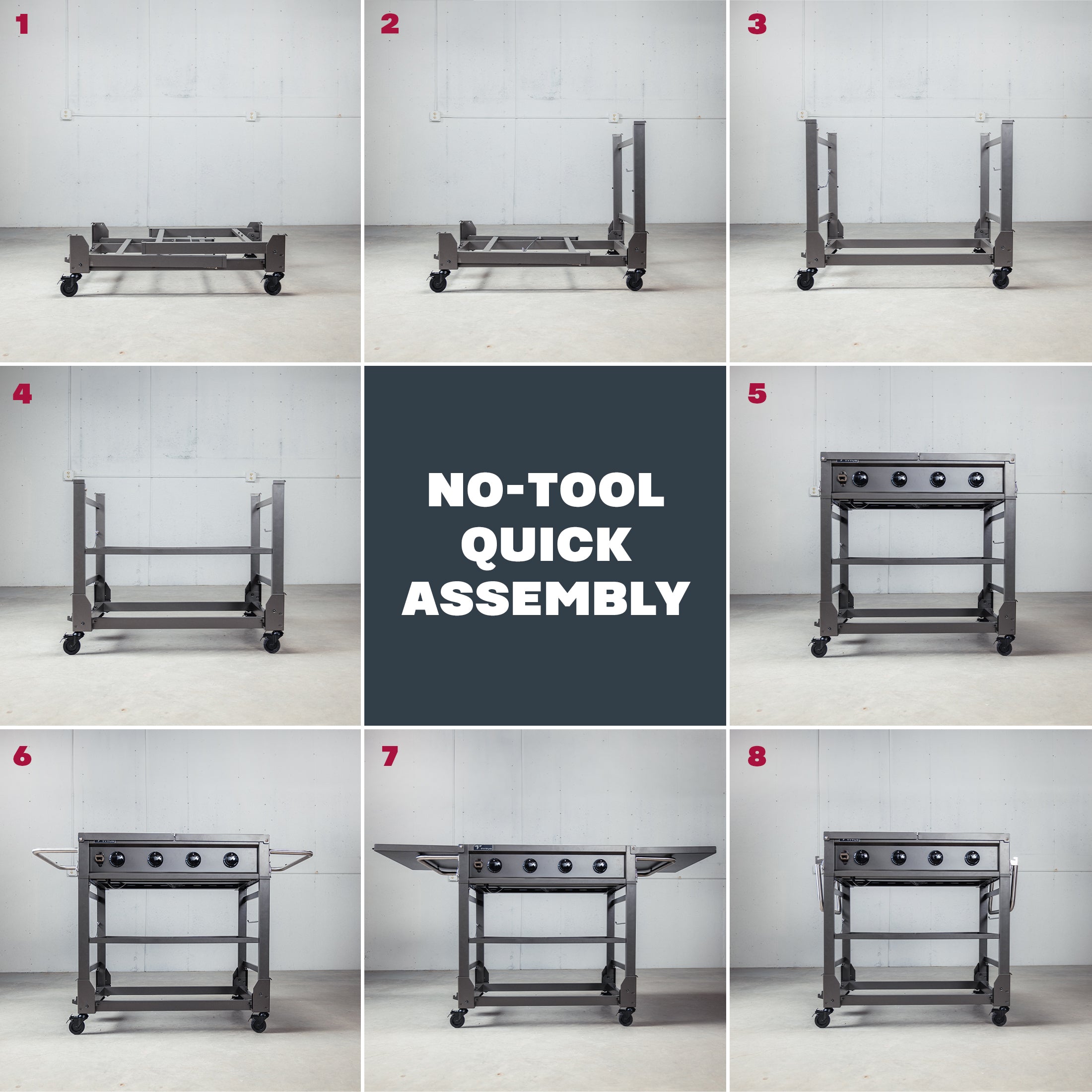 Tytus Grills 4-Burner Griddle Assembly