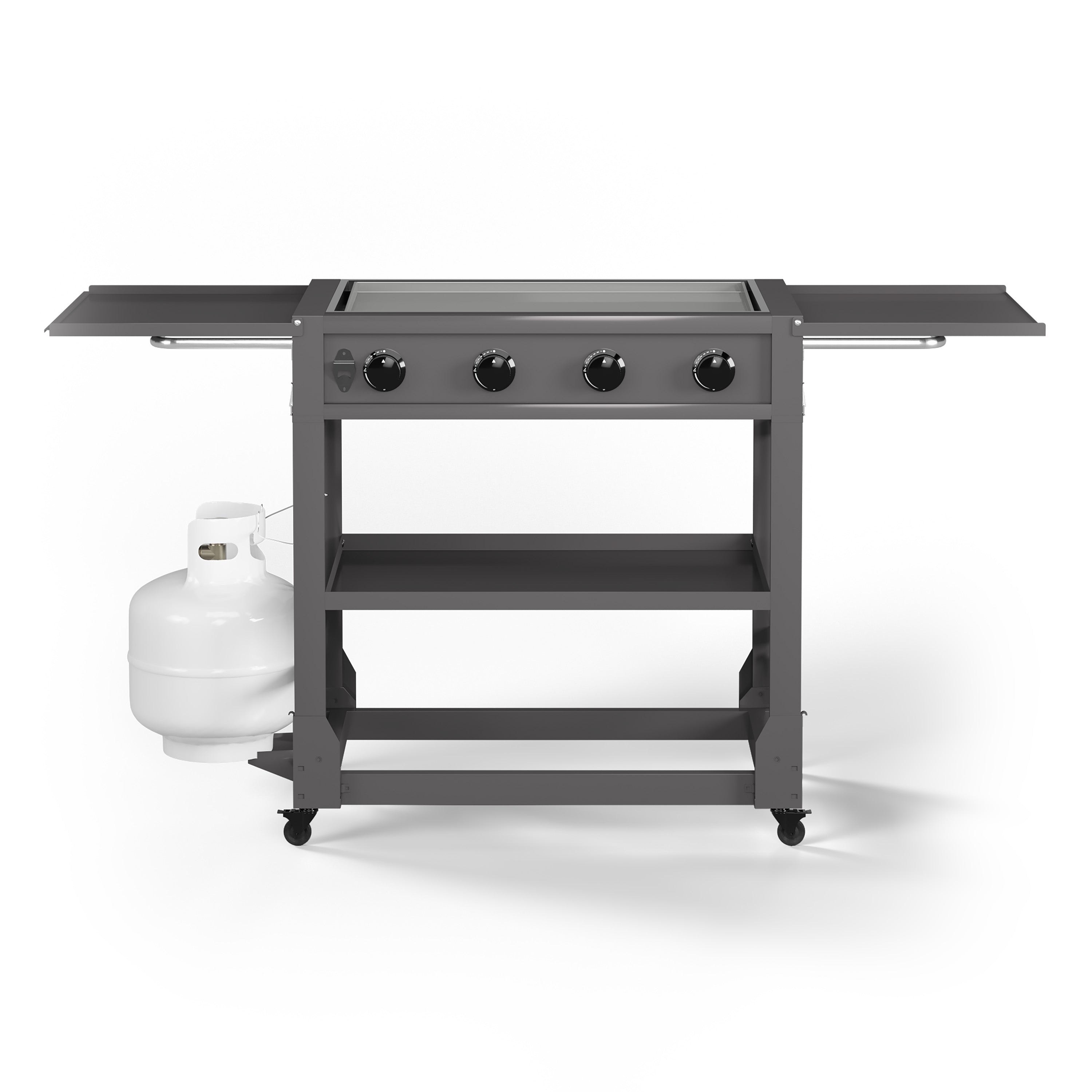 Tytus Grills 4-Burner Griddle Open