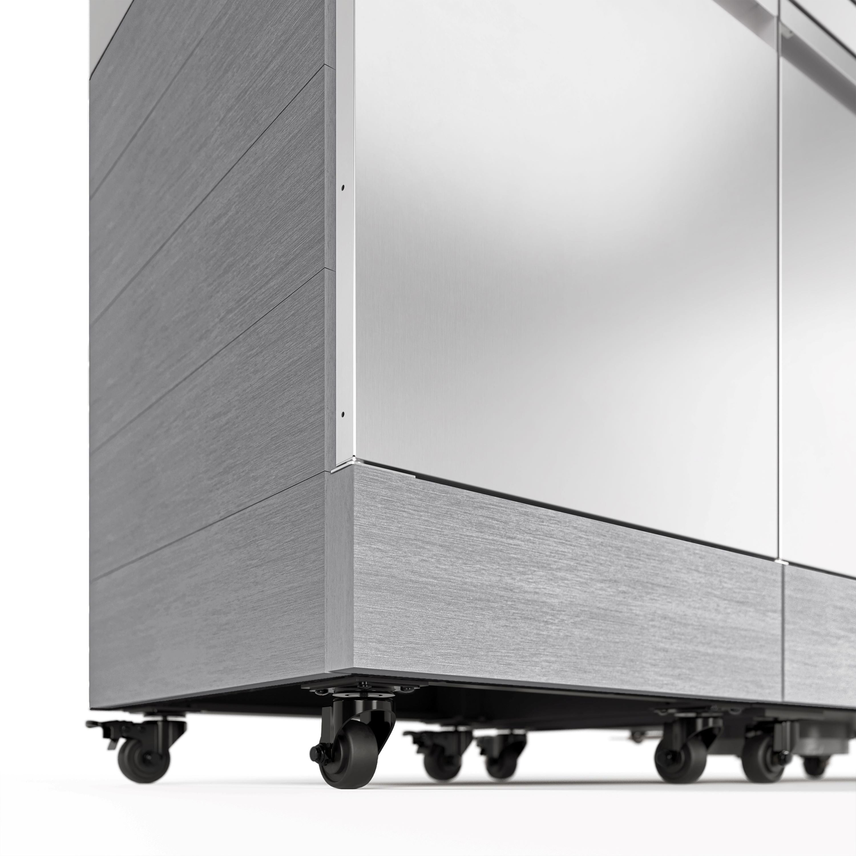 Tytus Grills Stainless Steel Carbon Wood Casters