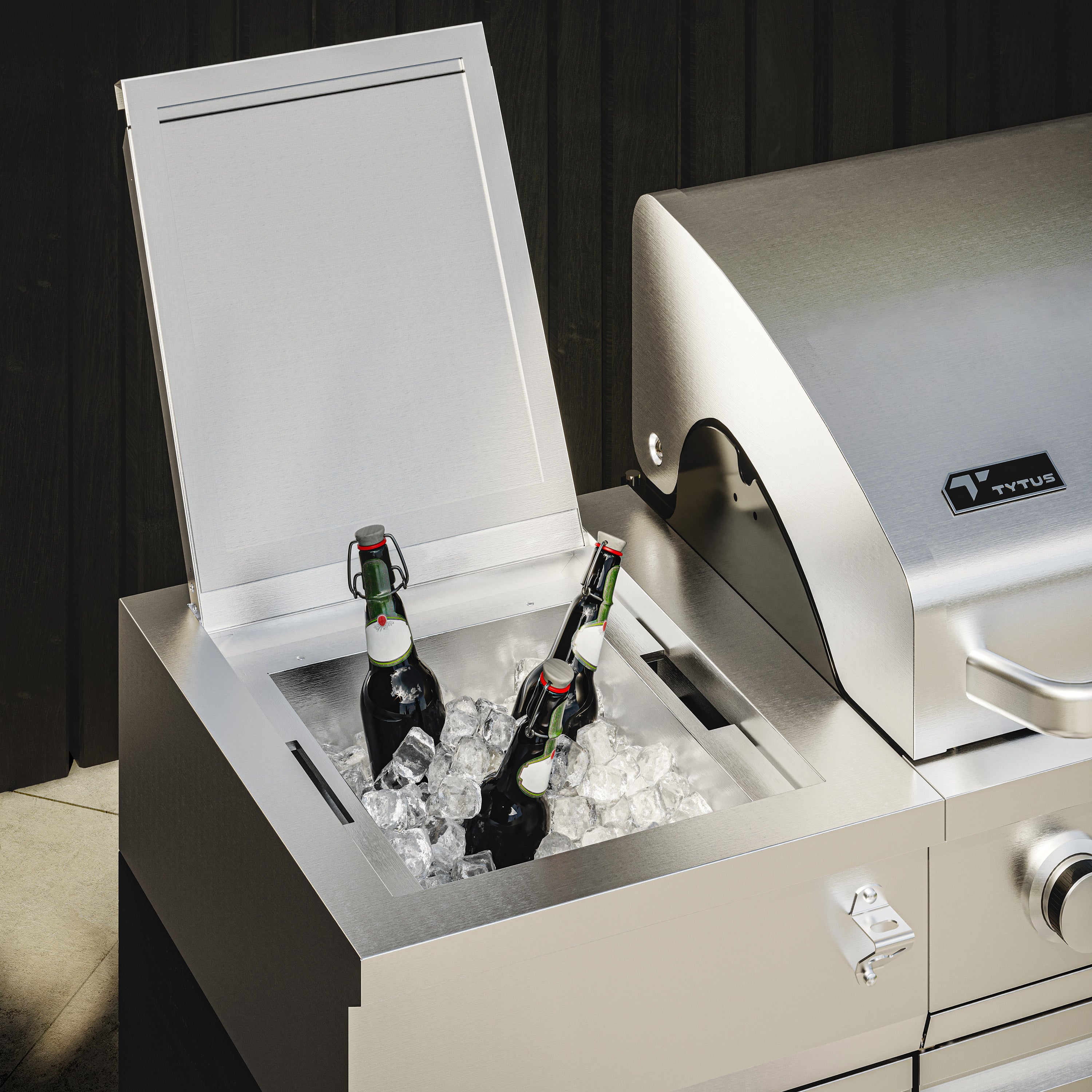 Tytus Grills Stainless Steel Carbon Wood Ice Bucket