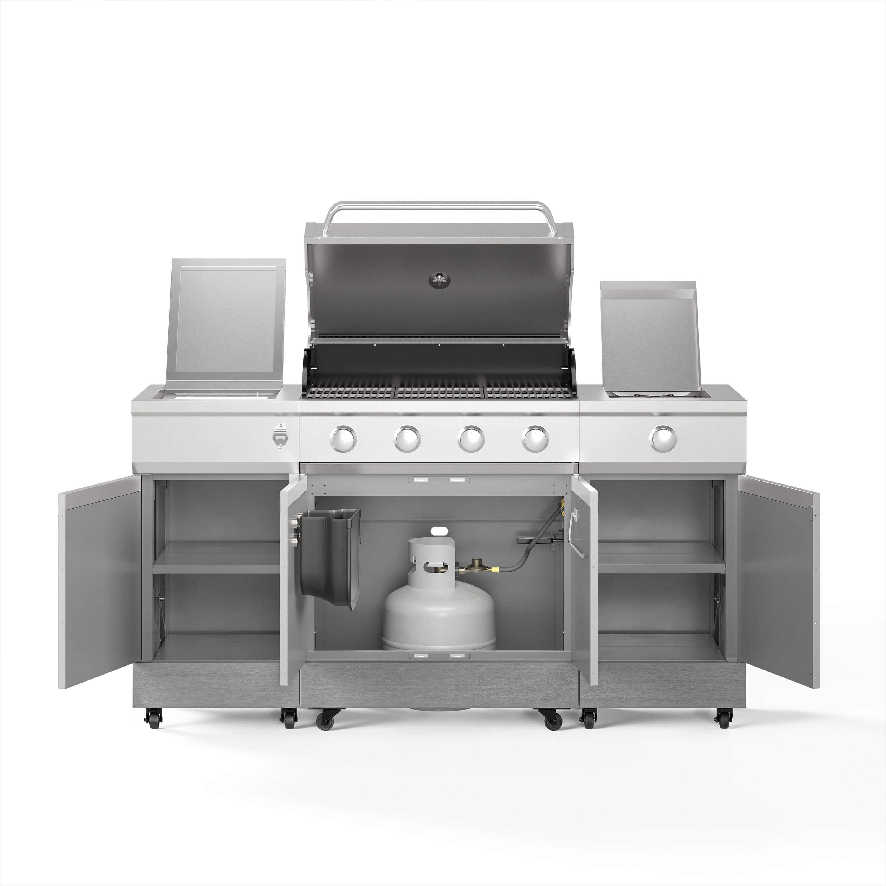 Tytus Grills Stainless Steel Carbon Wood Open