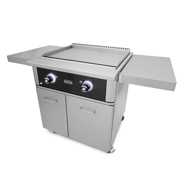 Wildfire Outdoor Living The Ranch Pro 30 inch Griddle Cart Open Front Side Angle Right