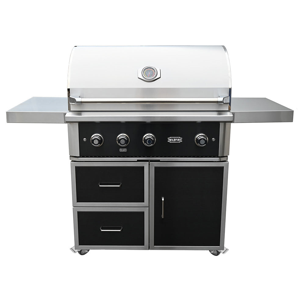Wildfire Outdoor Living The Ranch Pro 36 inch Black Stainless Steel Free Standing