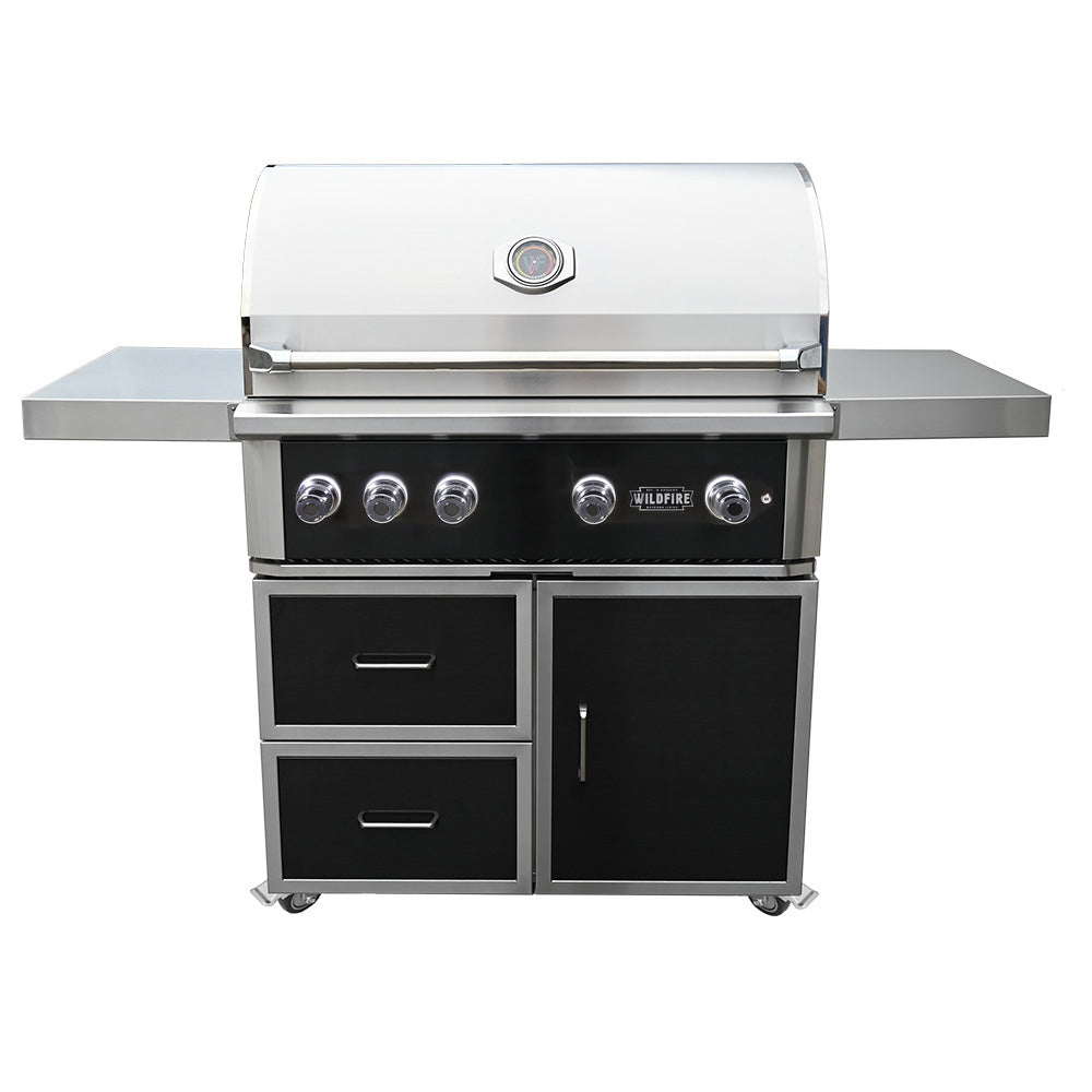 Wildfire Outdoor Living The Ranch Pro 42 inch Black Stainless Steel Free Standing