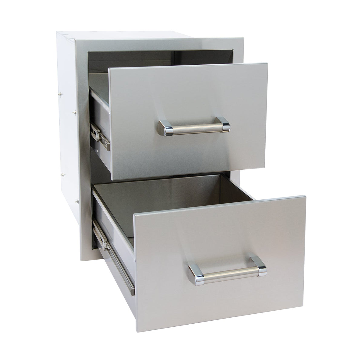 Kokomo double drawer with a drawer open