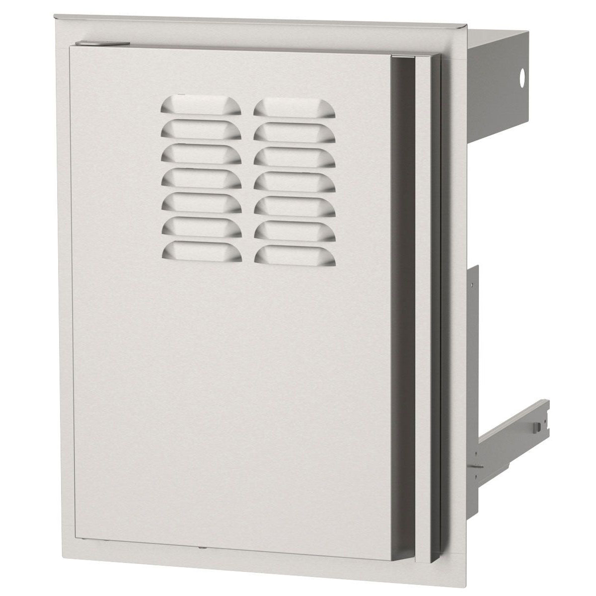 AOG 14-Inch Vertical Access Door With Tank Tray Louvers - Left Hinged