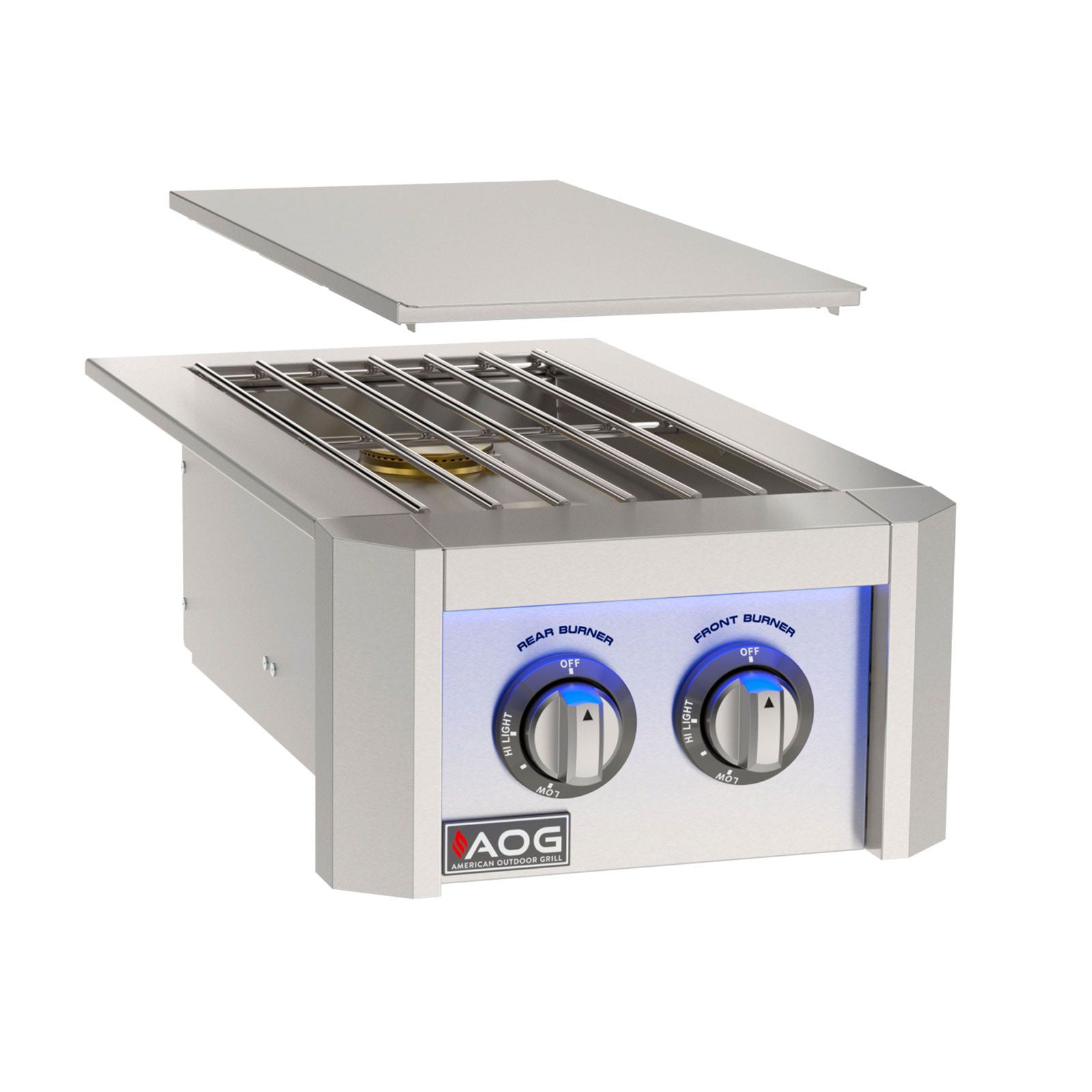 AOG L-Series Double Side Burner with LED Multi-Colors Light