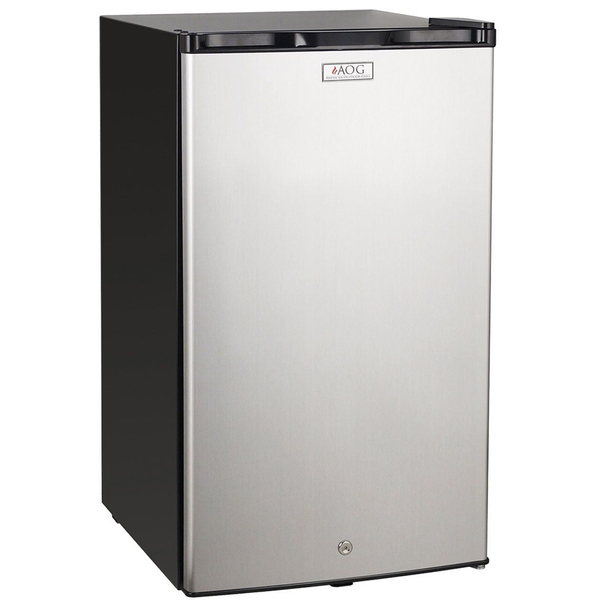 American Outdoor Grill 21" 4.2 Cu. Ft. Compact Stainless Steel Refrigerator with Locking Door & Recessed Handle