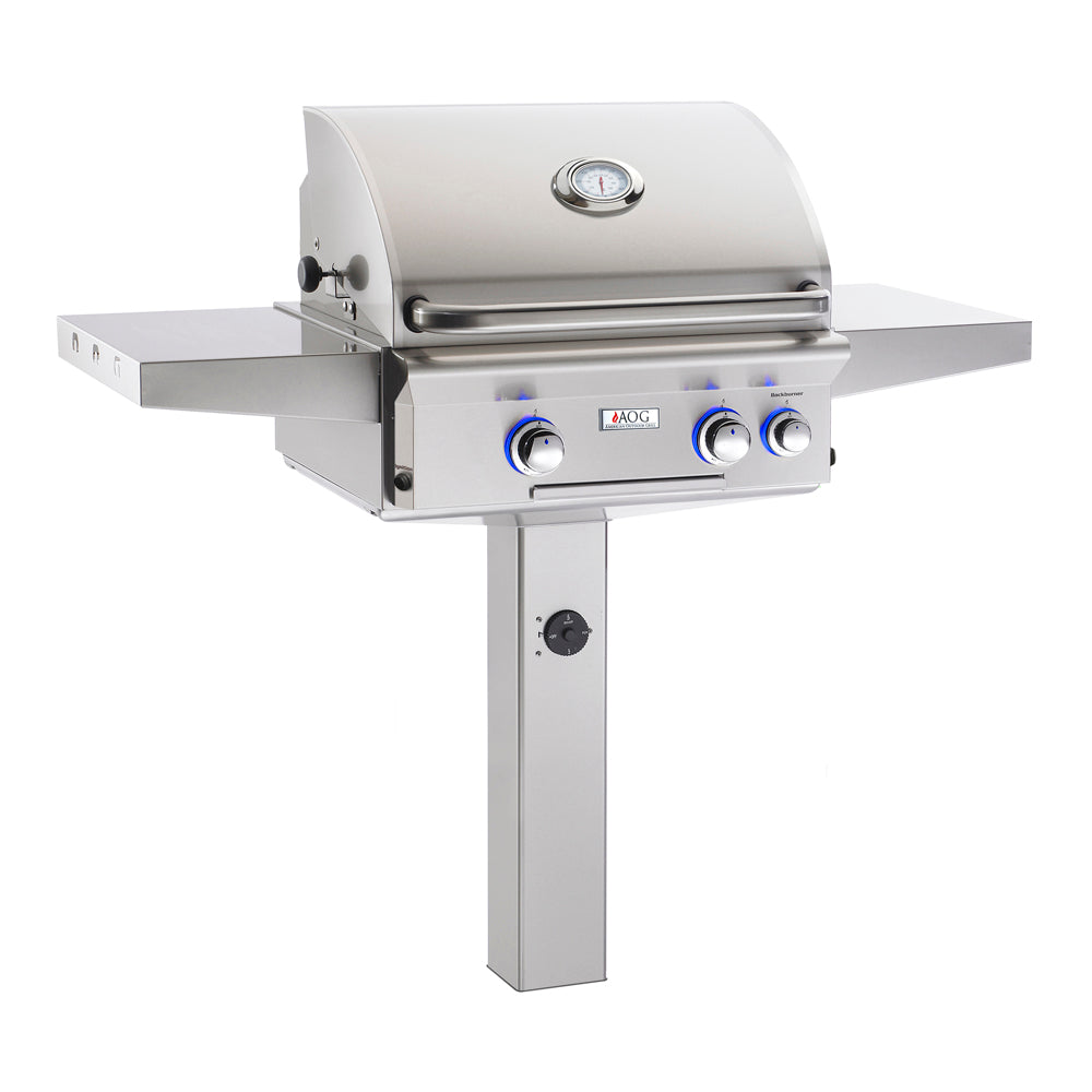 American Outdoor Grills L-Series 24 inch Post Mount Gas Grill