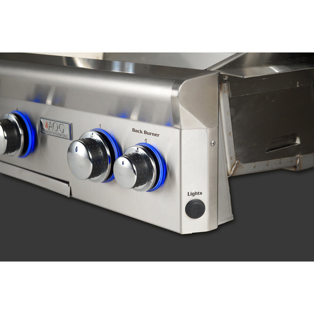 American Outdoor Grills Lights Button Closeup