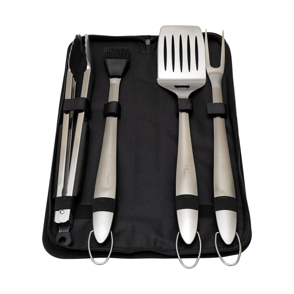 American Outdoor Grills Stainless Steel Grilling Tool Kit