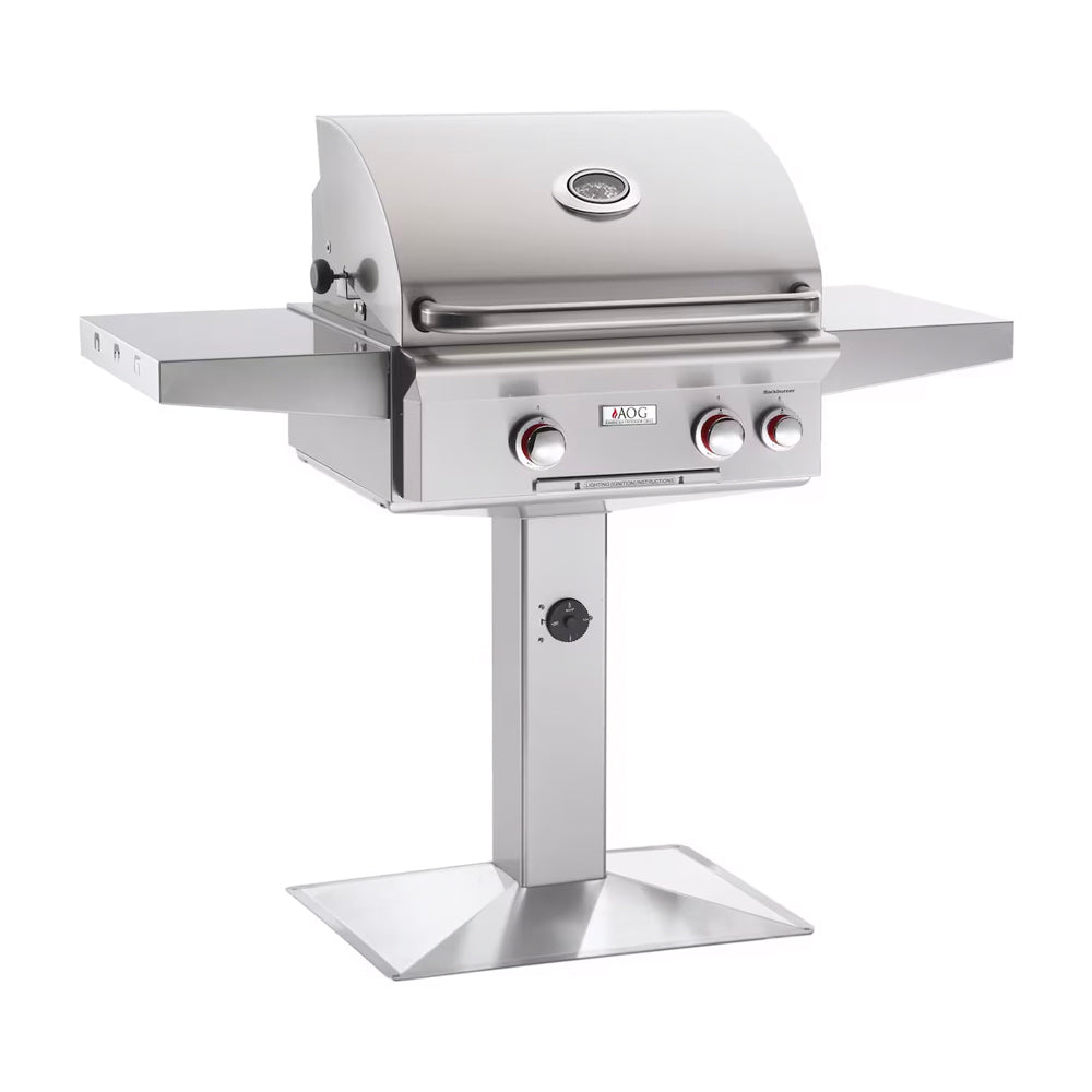 American Outdoor Grills T-Series 24 inch Post Mount with Base Gas Grill