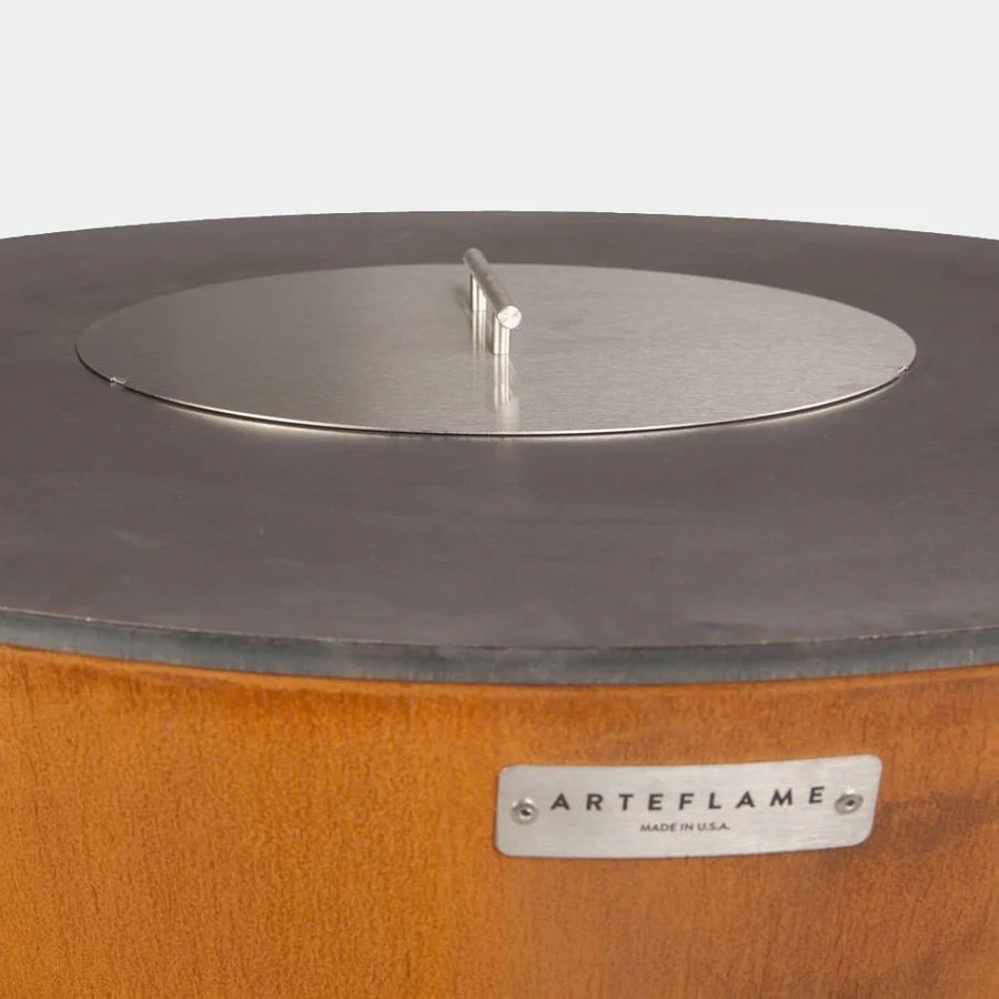 Artflame Stainless Steel Cover on Grill