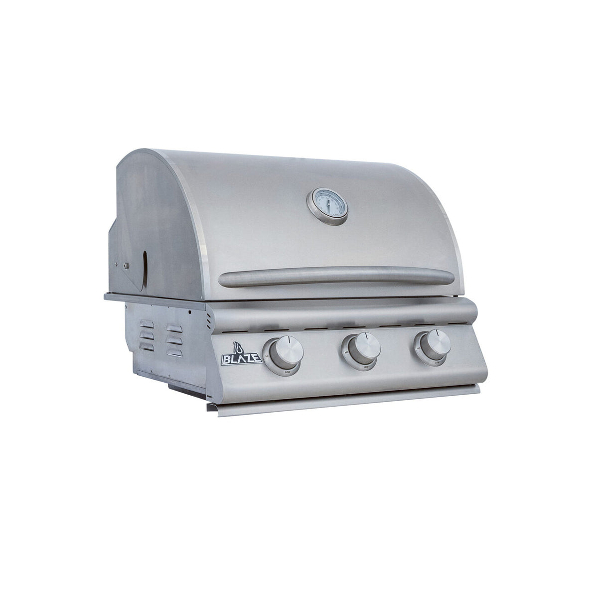 Blaze BCM 25" 3-burner built-in gas grill, front view