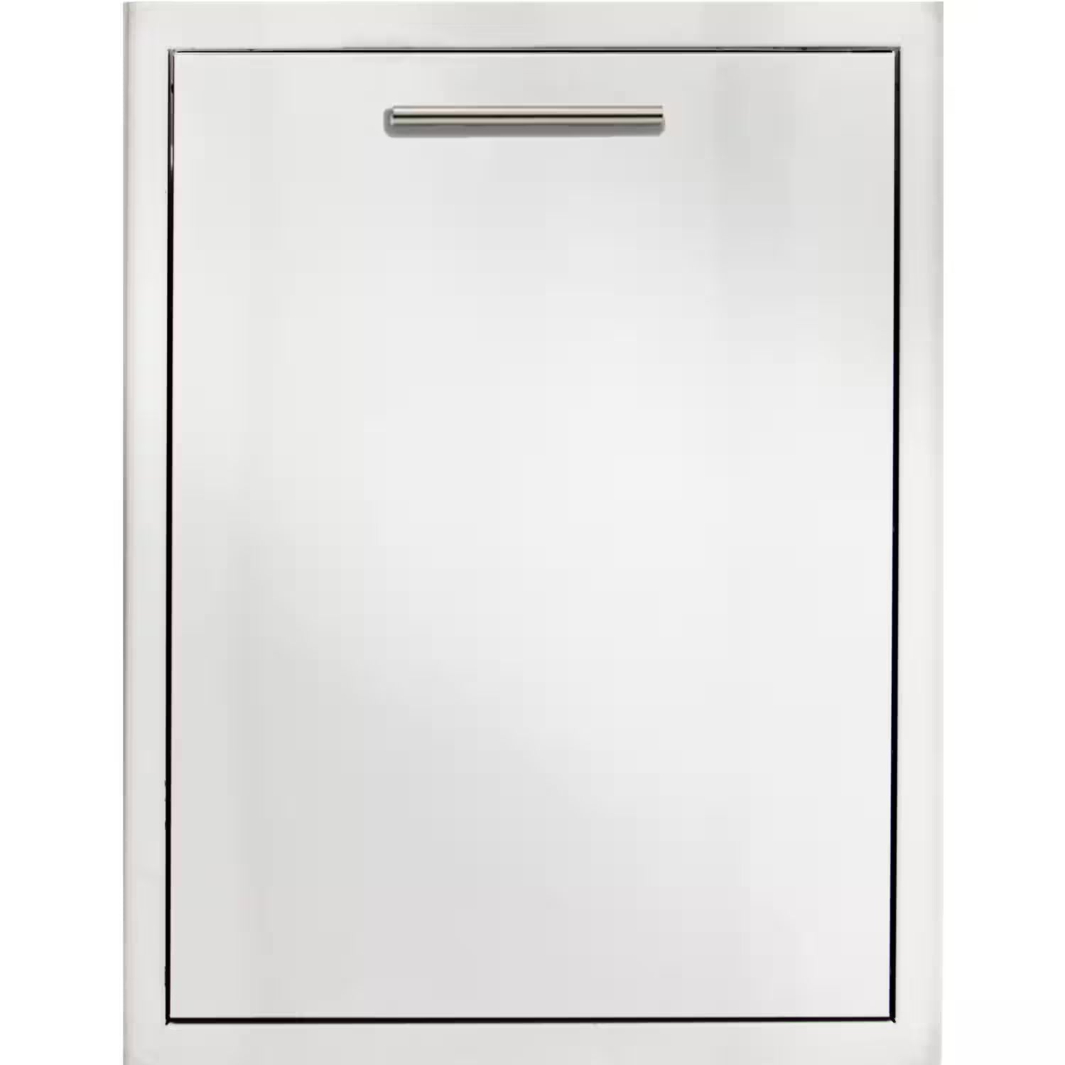 Blaze 20-Inch Roll-Out Stainless Steel Double Trash with Recycling Bin