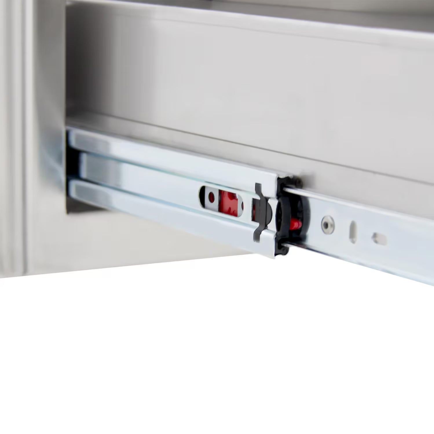 Blaze 20-Inch Roll-Out Stainless Steel Double Trash with Recycling Bin4