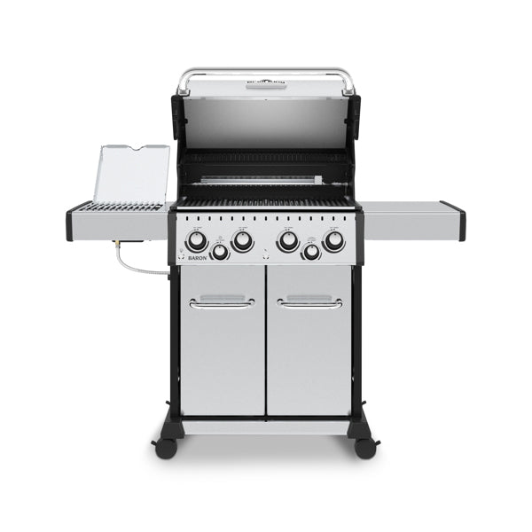 Broil King Baron S 490 Pro IR 32 in Free Standing Gas Grill Front Open
