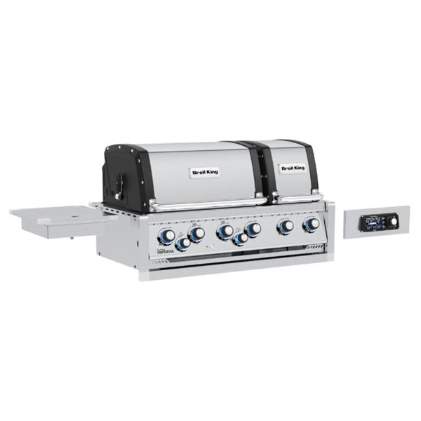 Broil King Imperial QS 690 44 in Built In Gas Grill Front Angle Closed