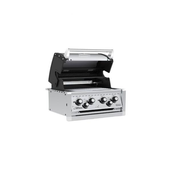 Broil King Imperial S 490 32 in Built In Gas Grill Front Angle Open