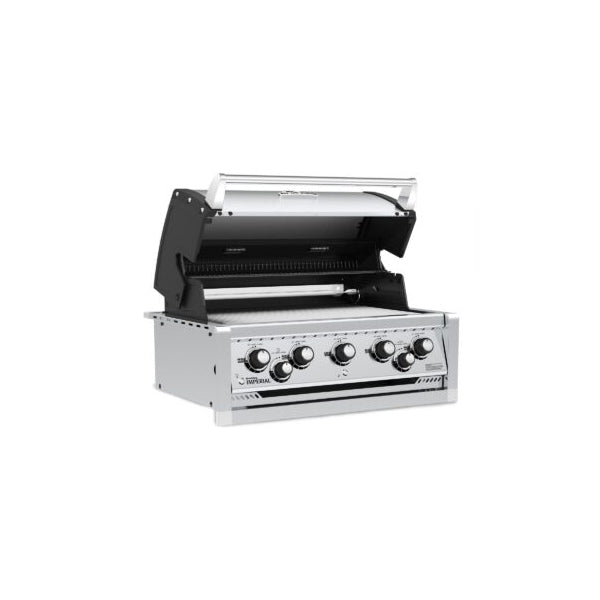 Broil King Imperial S 590 38 in Built In Gas Grill Front Angle Open