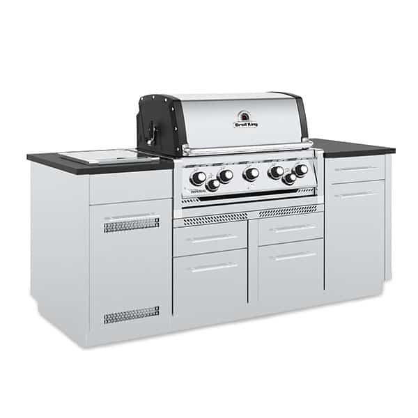Broil King Imperial S 590 38 in Island Gas Grill Front Angle Closed