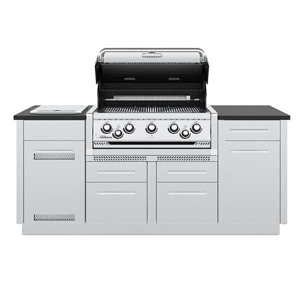 Broil King Imperial S 590 38 in Island Gas Grill Front Open