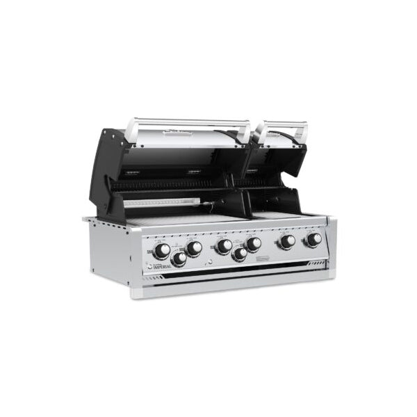 Broil King Imperial S 690 44 in Built In Gas Grill Front Angle Open