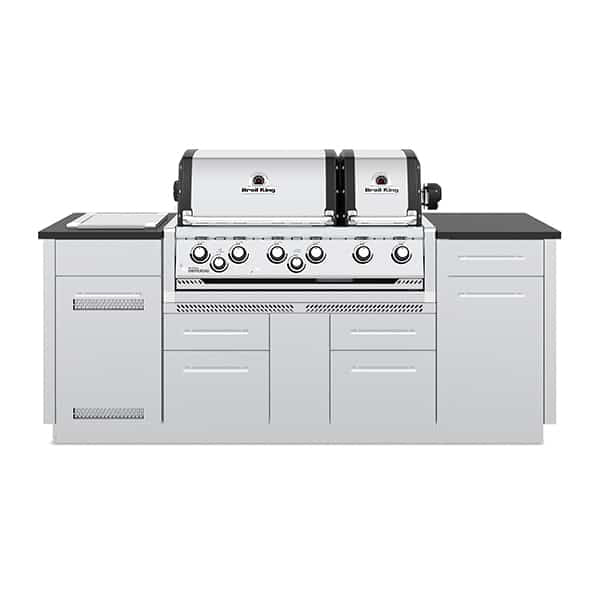 Broil King Imperial S 690 44 in Island Gas Grill Front Closed