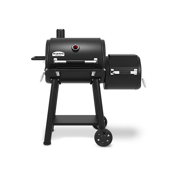 Broil King Regal 400 Charcoal Offset Smoker Front Closed