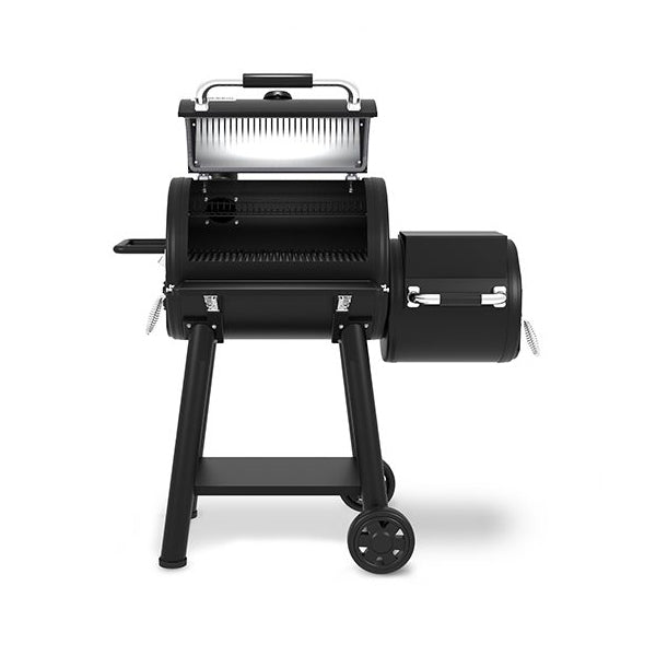 Broil King Regal 400 Charcoal Offset Smoker Front Open