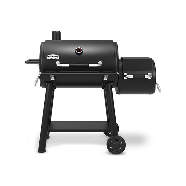 Broil King Regal 500 Charcoal Offset Smoker Front Closed