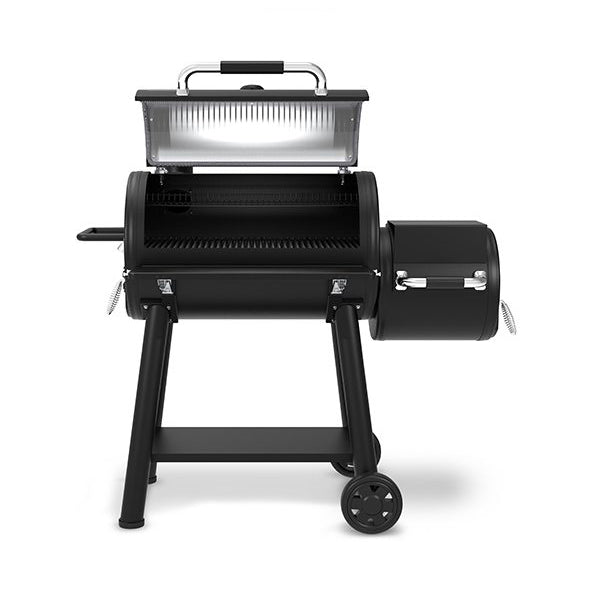 Broil King Regal 500 Charcoal Offset Smoker Front Open