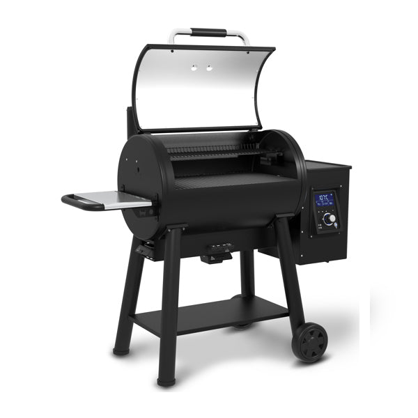 Broil King Regal 500 Pellet Smoker and Grill Front Angle Open