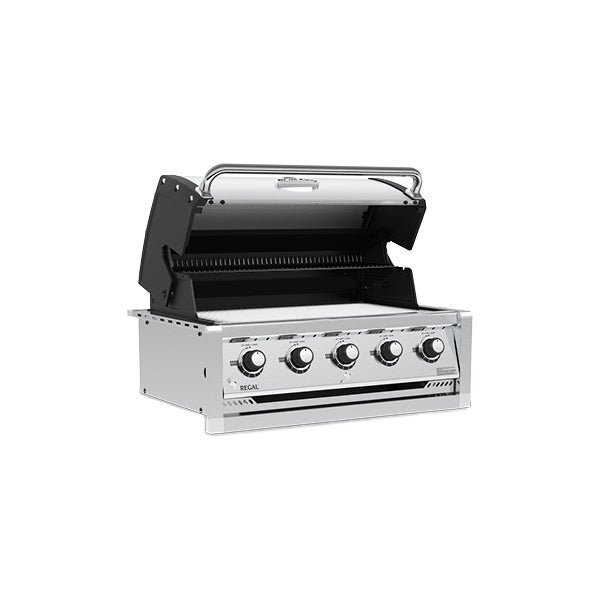 Broil King Regal S 520 38 in Built In Gas Grill Front Side Open