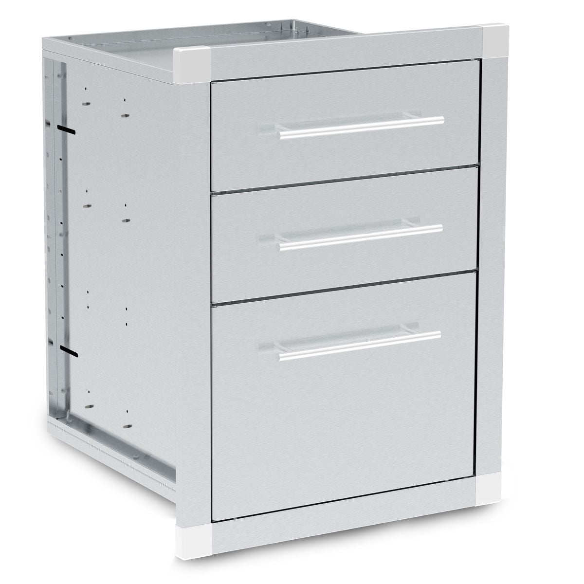 Broil King Stainless Steel Enclosed Triple Drawer Assembly - Vertical