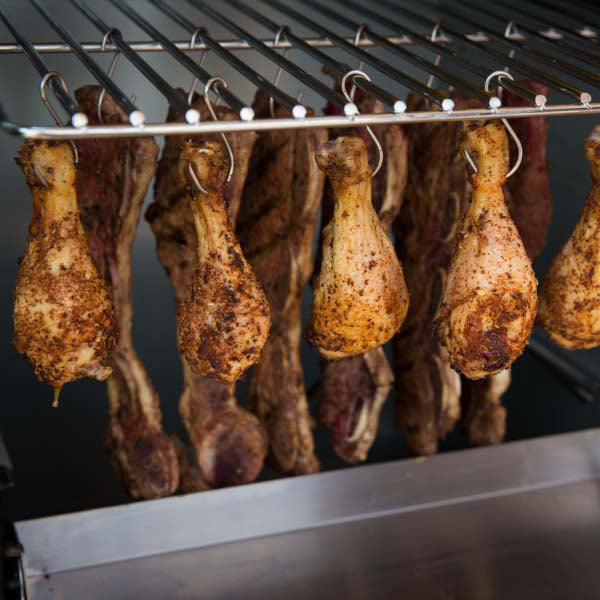 Broil King Vertical Charcoal Cabinet Smoker hanging food