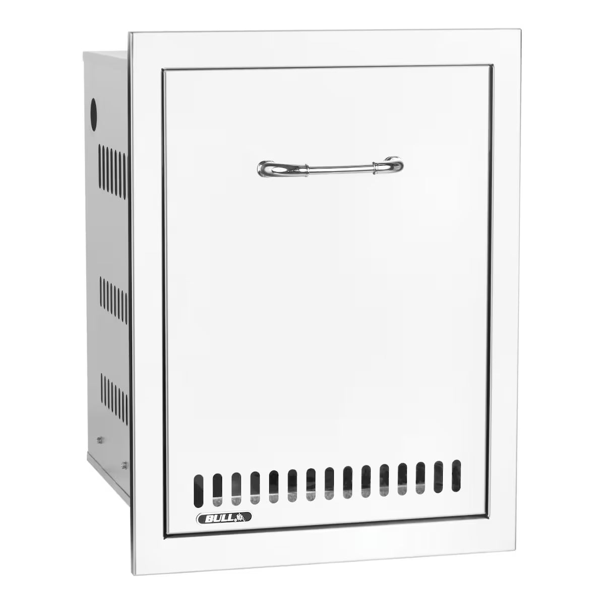 Bull 16-Inch Roll-Out Stainless Steel Trash Propane Tank Drawer with Reveal3