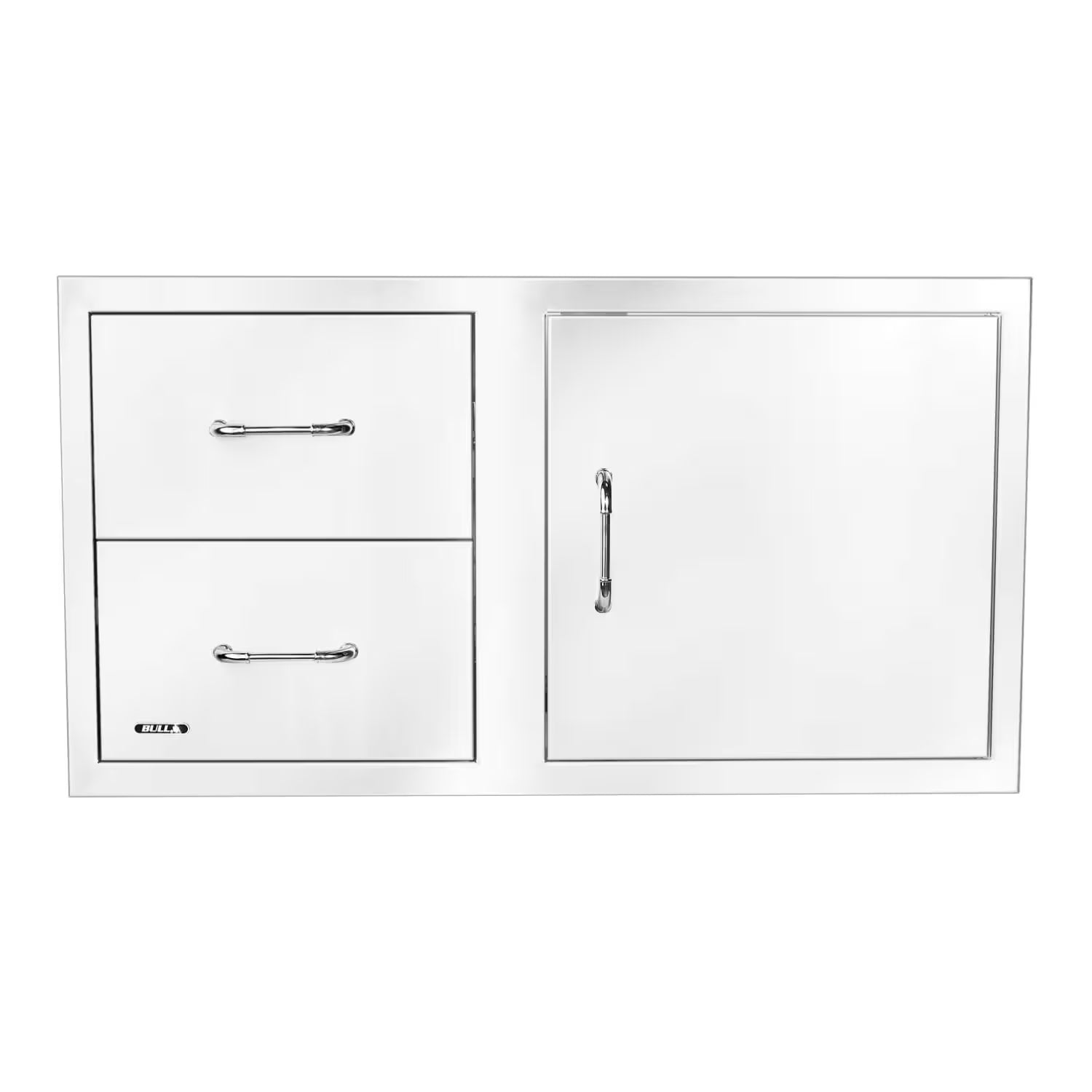 Bull 30-Inch Stainless Steel Access Door Double Drawer Combo with Reveal