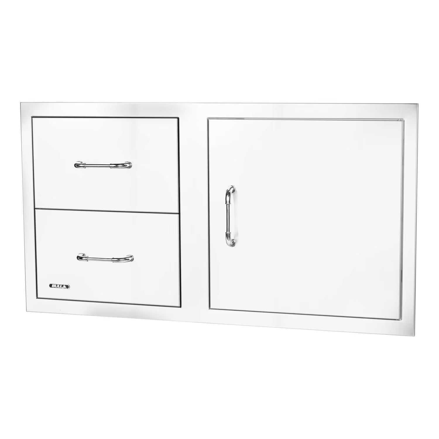 Bull 30-Inch Stainless Steel Access Door Double Drawer Combo with Reveal2