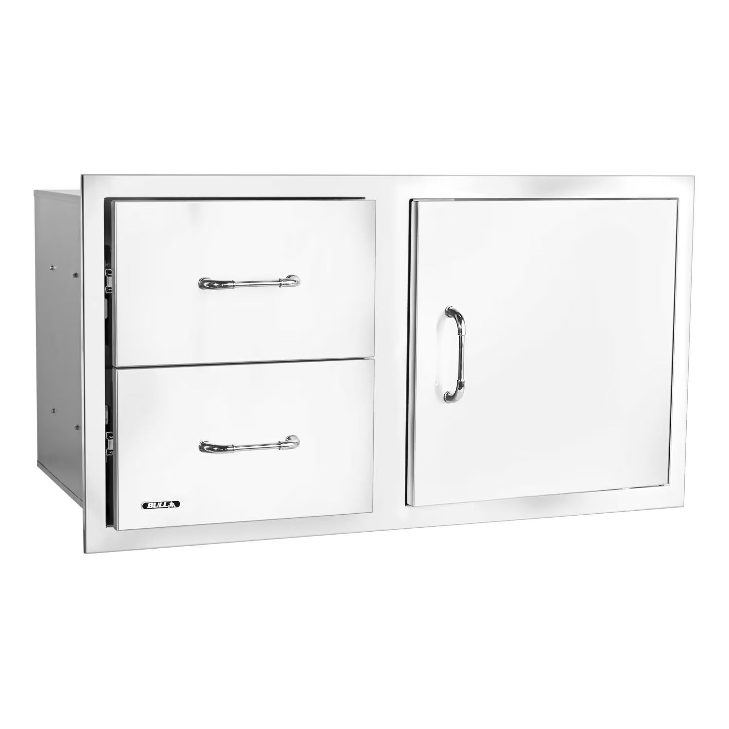 Bull 30-Inch Stainless Steel Access Door Double Drawer Combo with Reveal4