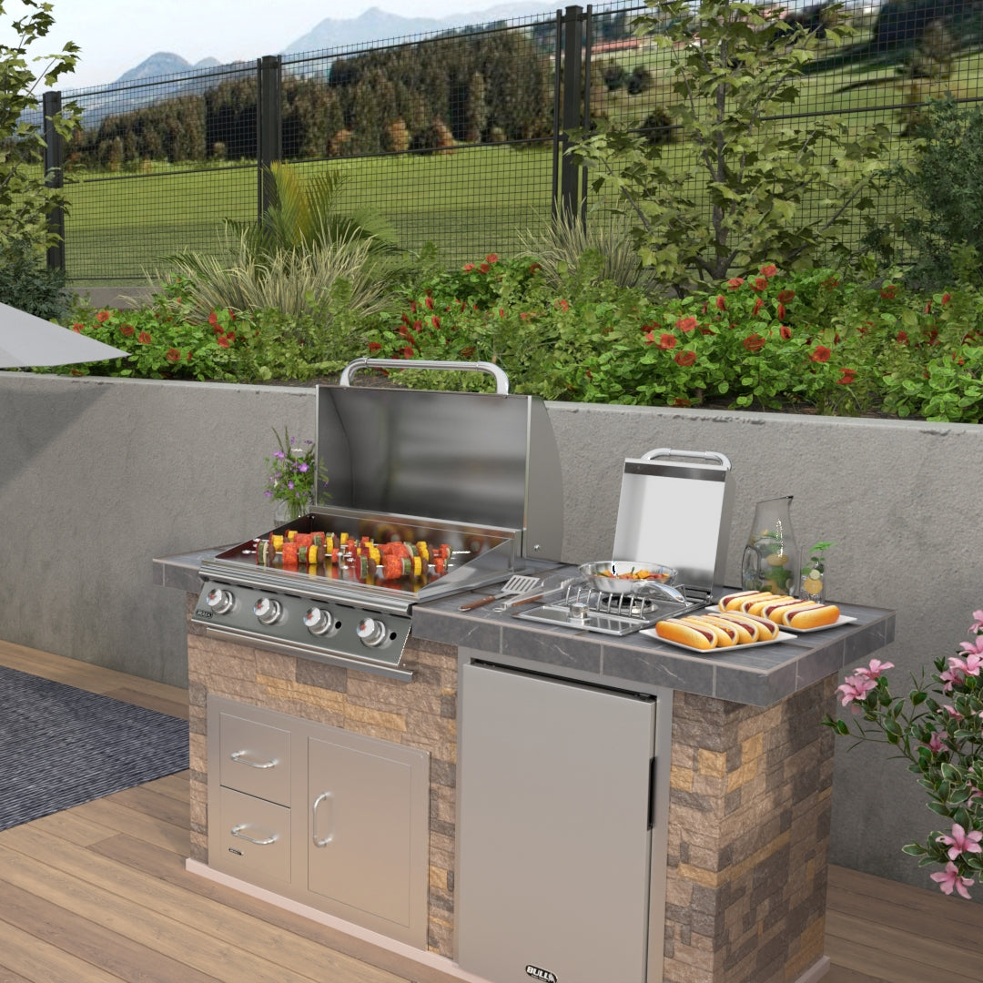 Bull 30 Commercial Style Built In Flat Top Griddle 1