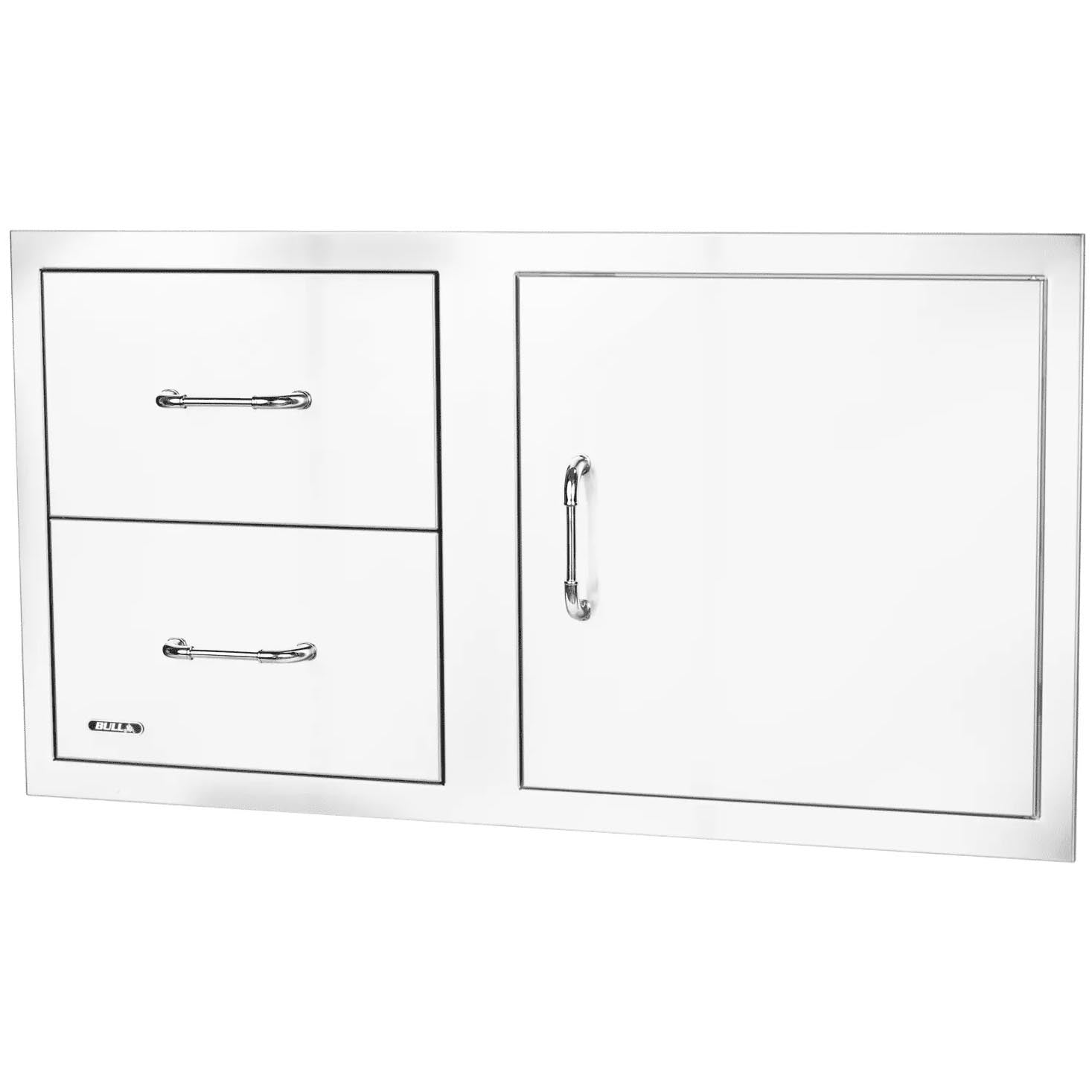 Bull 38-Inch Stainless Steel Access Door Double Drawer Combo with Paper Towel Holder3