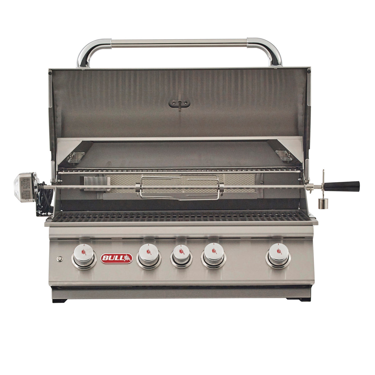 Bull Angus 30 4 Burner Built In Gas Grill With Rear Infrared Burner Rotisserie 5