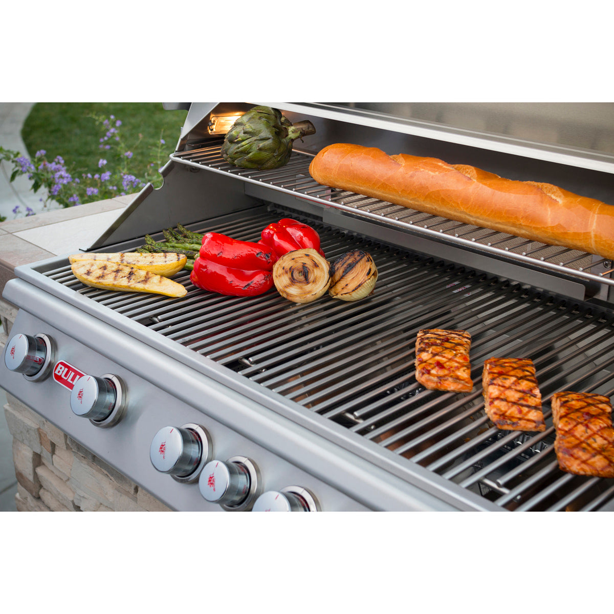 Bull Brahma 38 5 Burner Built In Gas Grill Lifestyle 1