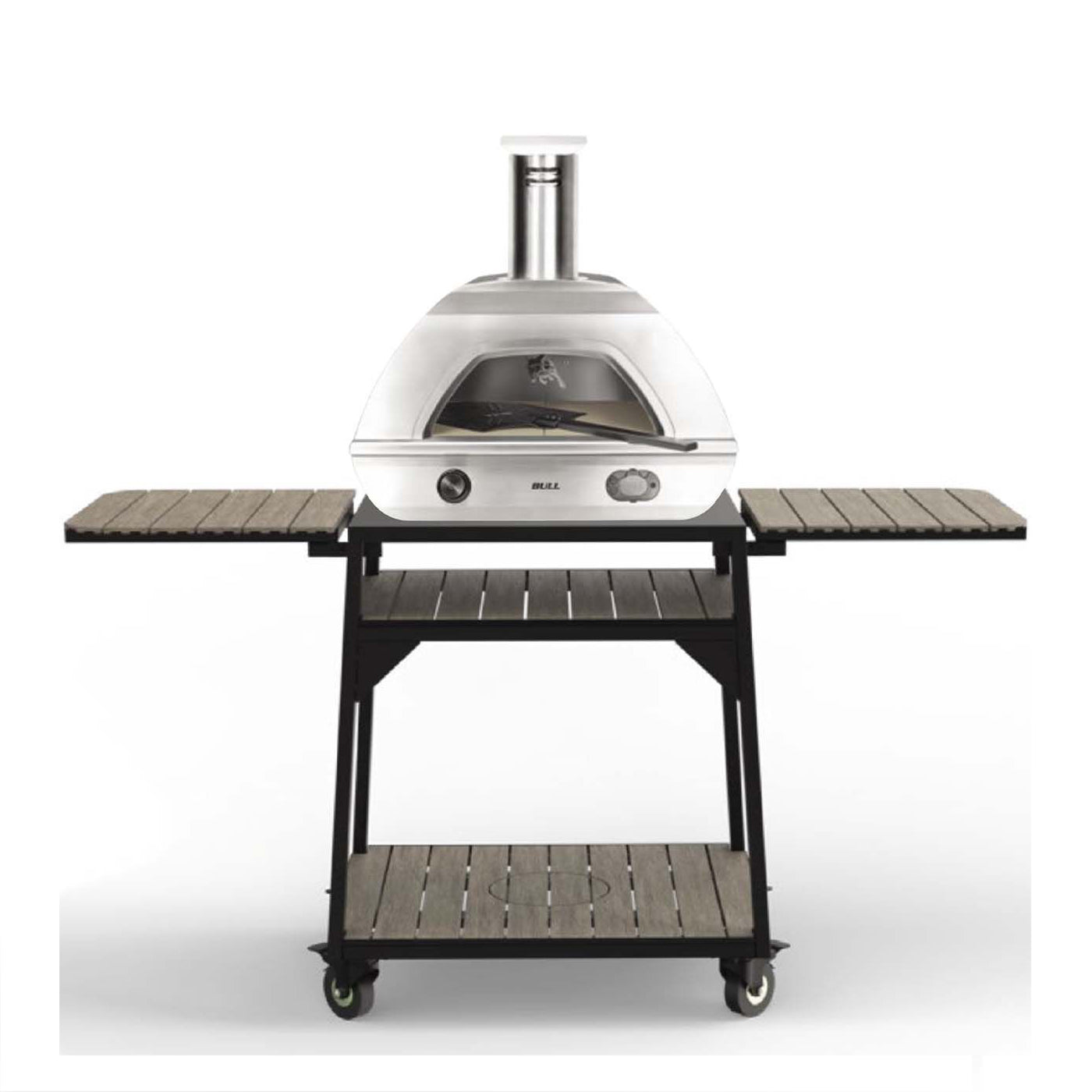 Bull Countertop Pizza Oven Cart1