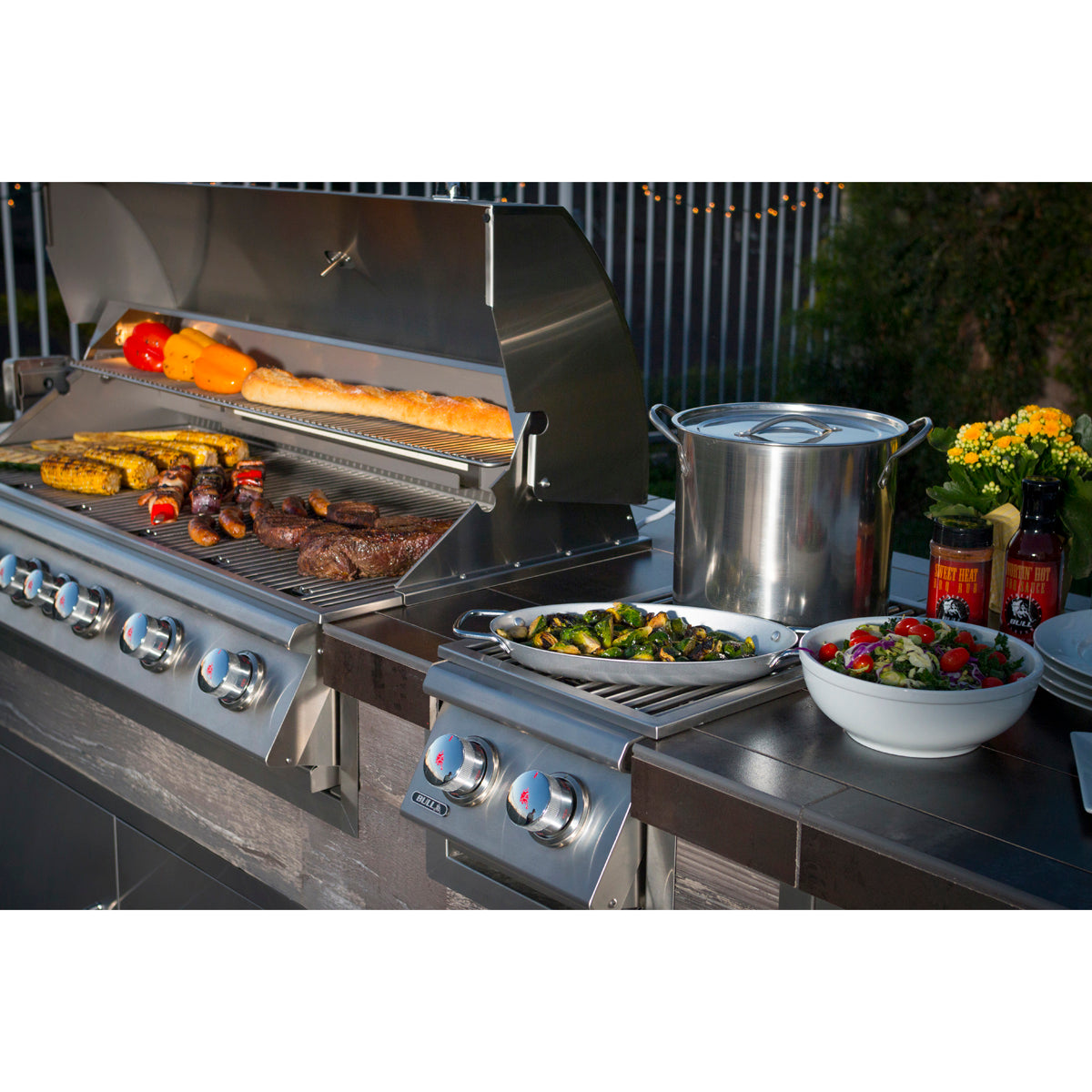 Bull Diablo 46 6 Burner Built In Gas Grill Lifestyle 11
