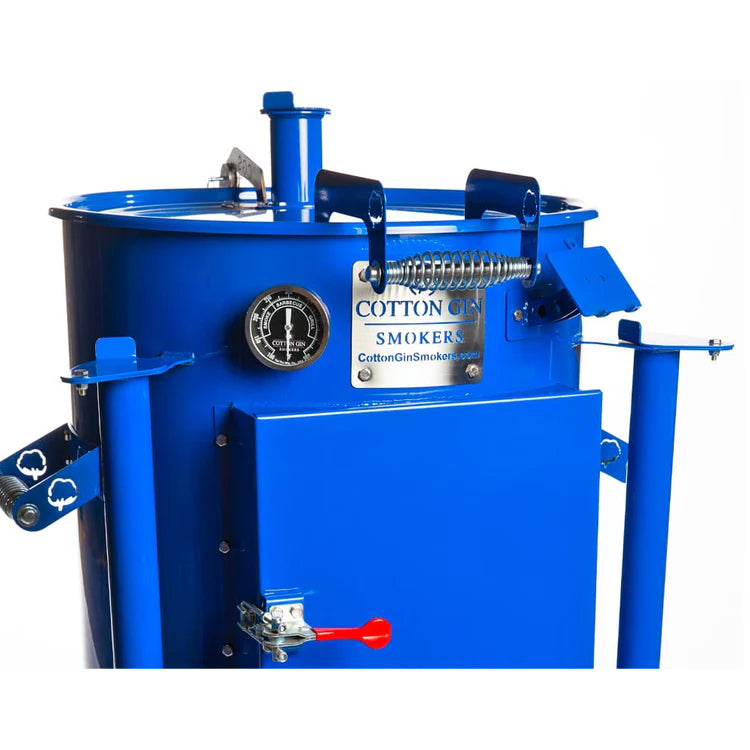 Cotton_Gin_Smokers_Harvester_Blue