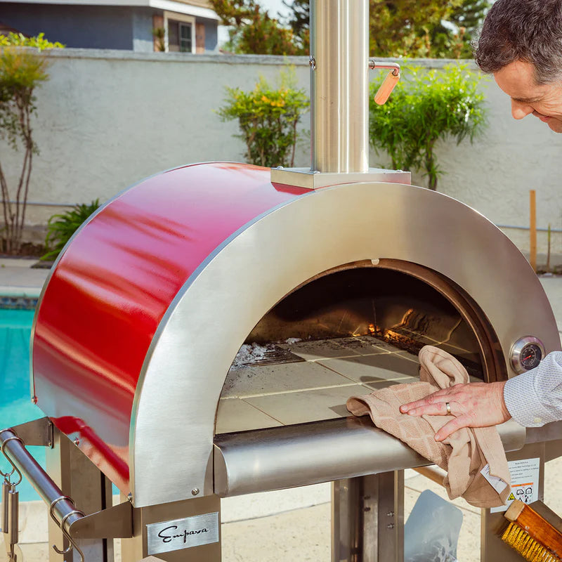 Empava Outdoor Wood Fired Pizza Oven PG06 Lifestyle lit fire
